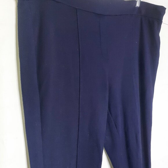 Style & Co Size 18 Dark Navy Pointe Stretch Pencil Pants Women's Pull On Plus - Picture 5 of 6